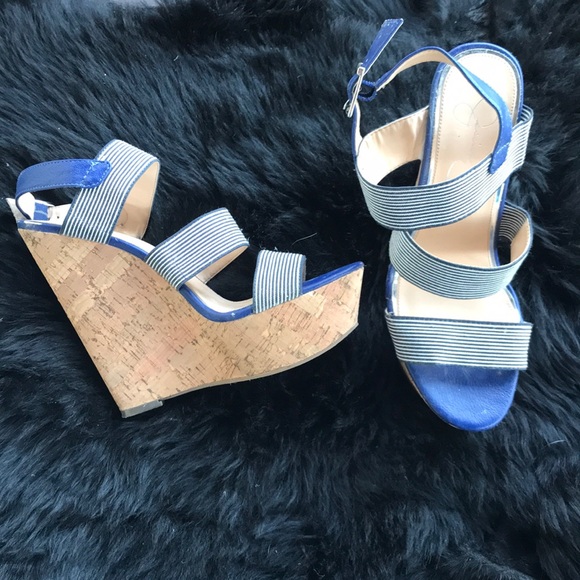 Jessica Simpson Nautical Platforms - Picture 1 of 2